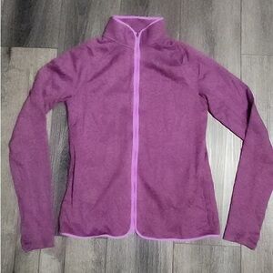 UNDER ARMOUR Coldgear Full-Zip Jacket Sweater in Pink Purple